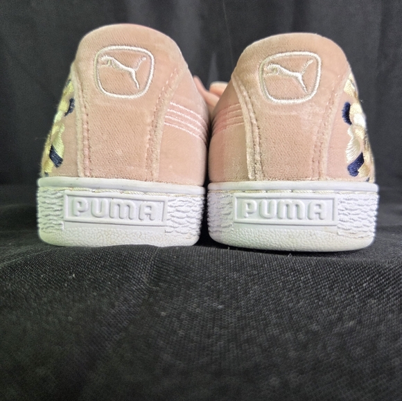 Puma Basket Heart Hyper Pink Lace Shoes Embroidered 36611602 Womens Size 9.5 - Picture 7 of 12